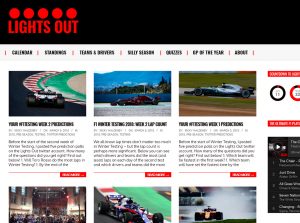 Top F1 Blogs - Lights Out